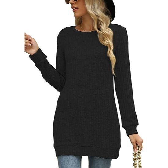 Casual Loose Crew Neck Long-Sleeve Sweatshirts