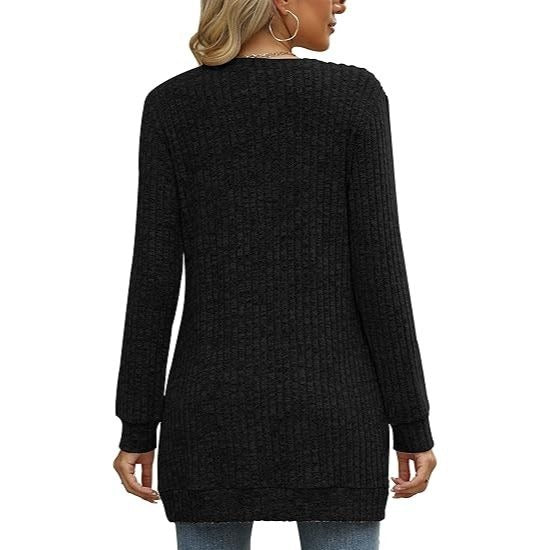Casual Loose Crew Neck Long-Sleeve Sweatshirts